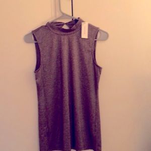 Ann Taylor Sleeveless Burgundy Shimmer Top